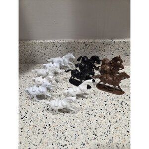 Civil War Confederate Union Mexican Soldiers 135 Lot PCs +Horses